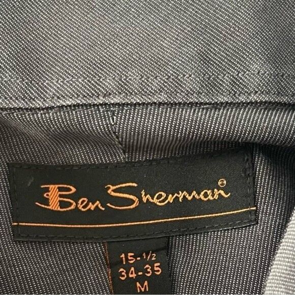 Ben Sherman Gray Oxford Button Down Men’s M - Picture 7 of 8